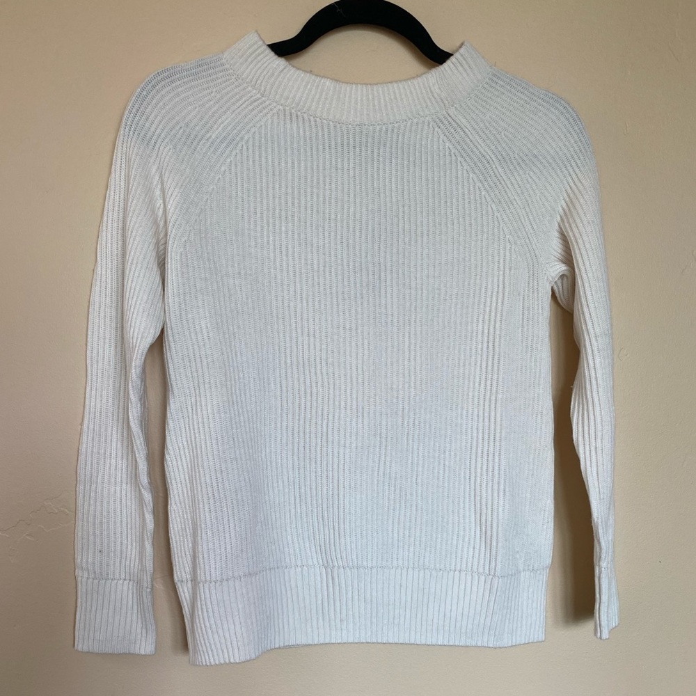 Banana Republic Tie Back Cream Sweater XS